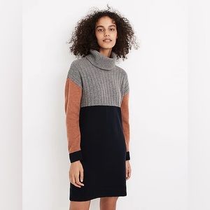 Madewell Color block Sweater dress